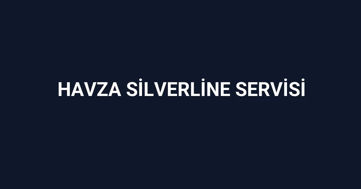 Havza Silverline Servisi